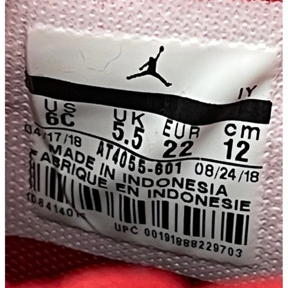 Nike Jordan Legacy 312‎ Kids 6C High Top Sneakers Red AT4055-601